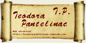Teodora Pantelinac vizit kartica